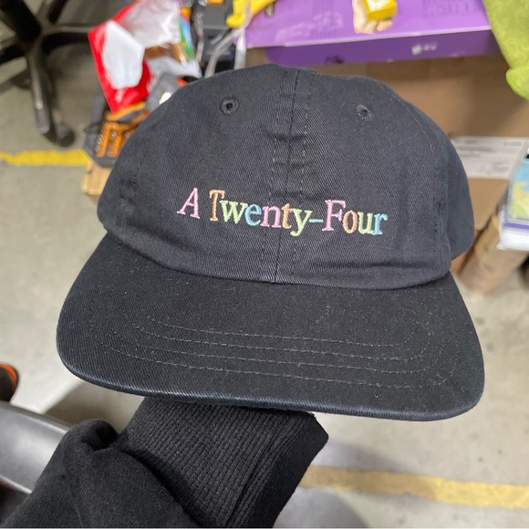 A24 Hat Rainbow 'A Twenty-Four' Cap Strapback Black Jenna Ortega